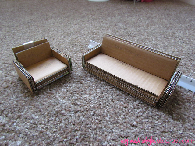 My Dollhouse / Cardboard Furniture - My Dollhouse / Cardboard Furniture -   11 diy Muebles maqueta ideas