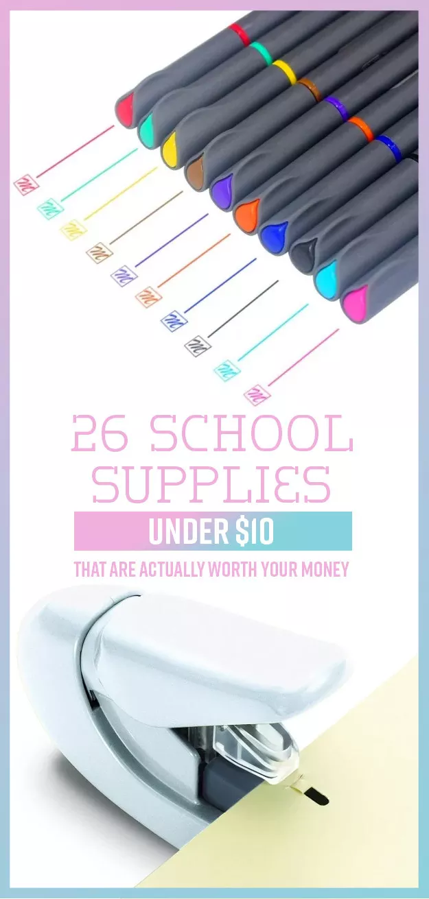 26 School Supplies Under $10 That Are Actually Worth Your Money - 26 School Supplies Under $10 That Are Actually Worth Your Money -   11 diy School Supplies 2019 ideas