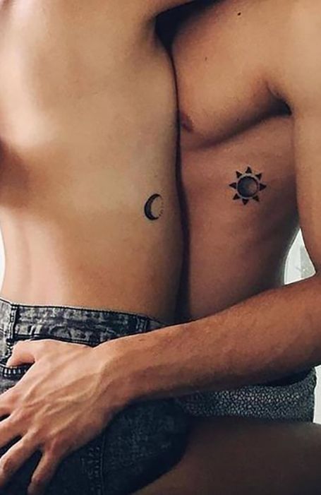 35 Matching Couple Tattoos to Inspire You - 35 Matching Couple Tattoos to Inspire You -   11 fitness Couples tattoos ideas