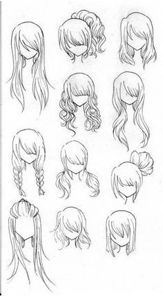 How to Draw Realistic Hair - How to Draw Realistic Hair -   12 drawing anime hairstyles ideas