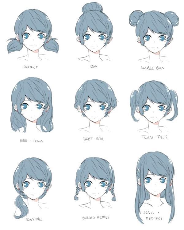 12 drawing anime hairstyles ideas