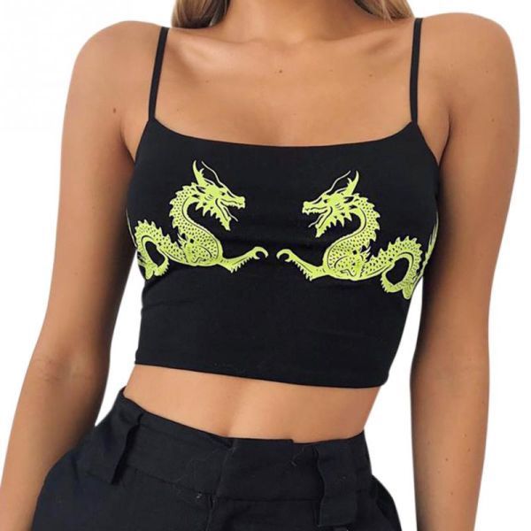US $3.68 21% OFF|Women Casual Dragon Pattern Crop Tops Summer Cropped Sexy Tight Attractive Fitness Polyester U Neck Fashion Sleeveless Straps|Tank Tops|   - AliExpress - US $3.68 21% OFF|Women Casual Dragon Pattern Crop Tops Summer Cropped Sexy Tight Attractive Fitness Polyester U Neck Fashion Sleeveless Straps|Tank Tops|   - AliExpress -   12 style Hipster crop tops ideas