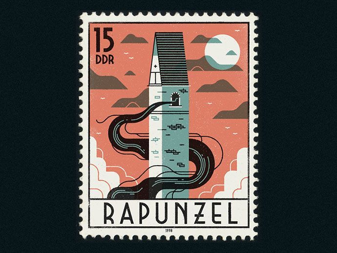 23 Beautiful Stamp Illustration Designs – Bashooka - 23 Beautiful Stamp Illustration Designs – Bashooka -   13 beauty Box illustration ideas