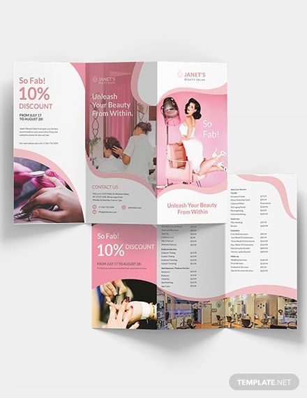 13 beauty Salon brochure ideas