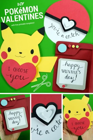 DIY Pok?mon Valentine's Day Cards - How to make 3 Pok?mon Valentines! | @laurenfairwx - DIY Pok?mon Valentine's Day Cards - How to make 3 Pok?mon Valentines! | @laurenfairwx -   13 diy Presents geek ideas