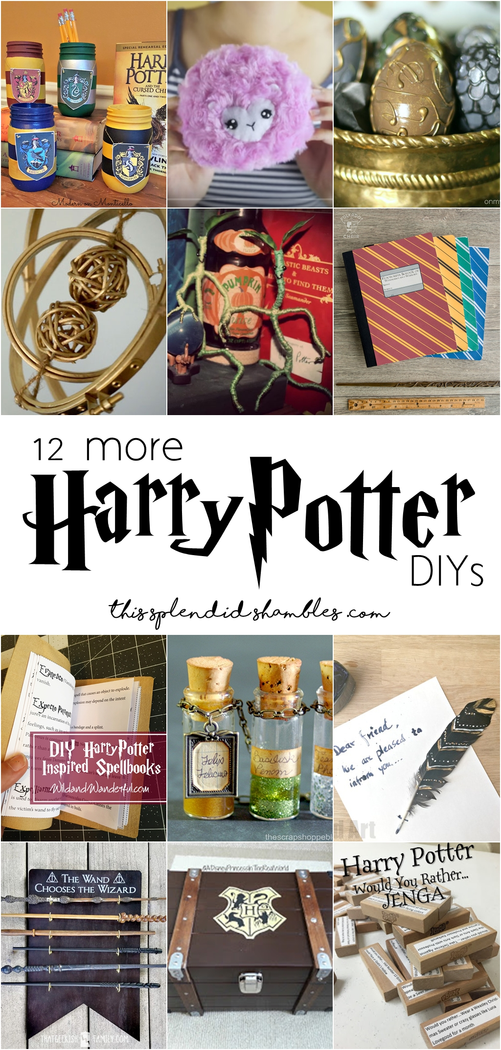 12 Harry Potter DIYs For Muggles And Wizards Alike - 12 Harry Potter DIYs For Muggles And Wizards Alike -   13 diy Presents geek ideas