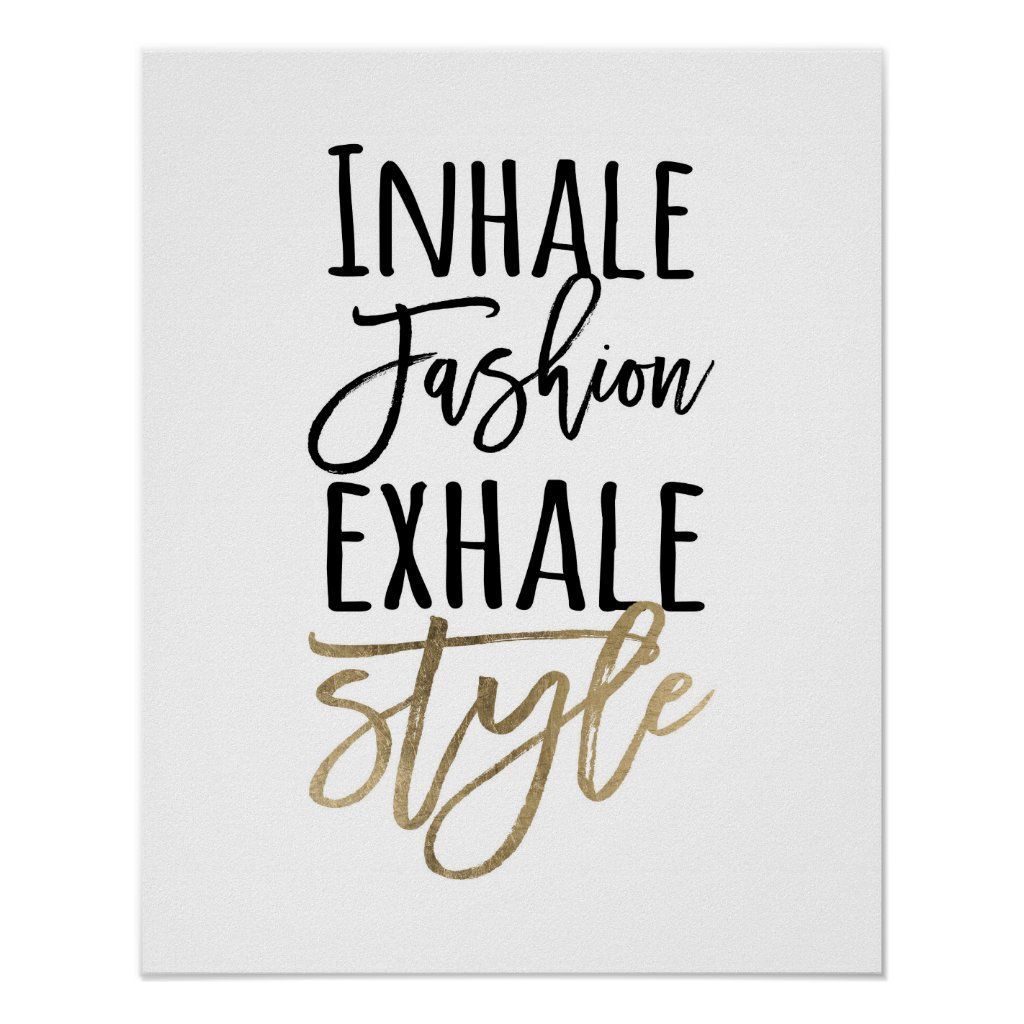 Modern fashion style quote typography gold black Poster - Modern fashion style quote typography gold black Poster -   14 chic style Quotes ideas