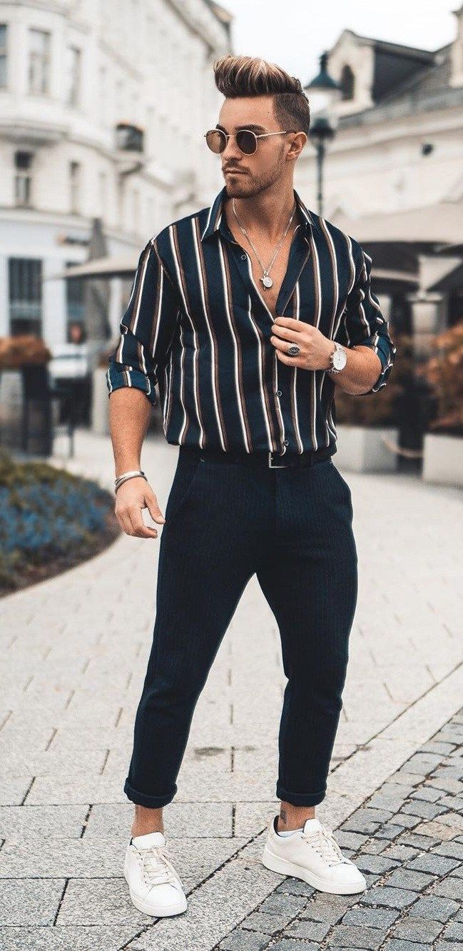 17 Vertical Striped Shirts You Should Definitely Own Right Now - 17 Vertical Striped Shirts You Should Definitely Own Right Now -   14 diy Fashion men ideas