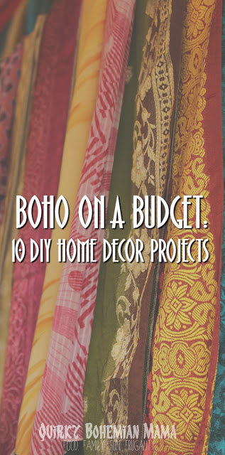 Boho on a Budget: 10 DIY Home Decor Projects {DIY bohemian} - Boho on a Budget: 10 DIY Home Decor Projects {DIY bohemian} -   14 diy Home Decor bohemian ideas