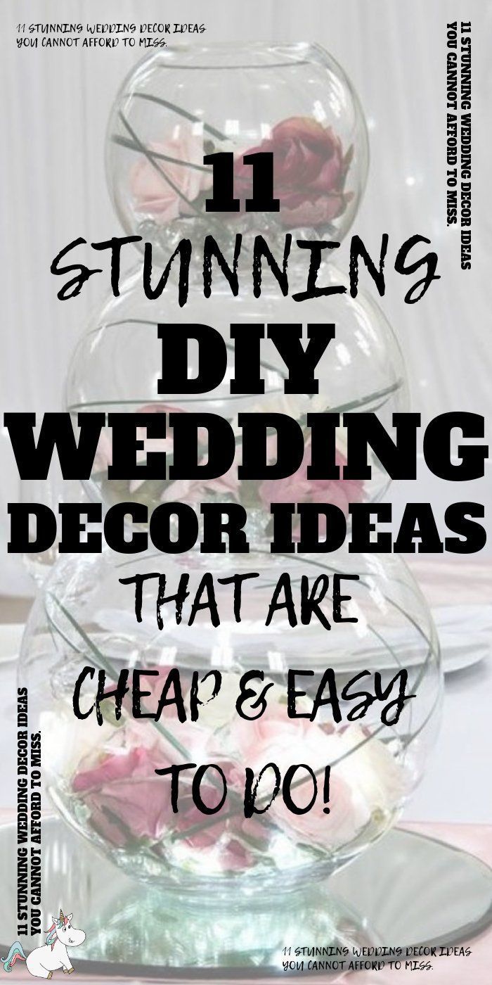 14 diy Wedding cheap ideas