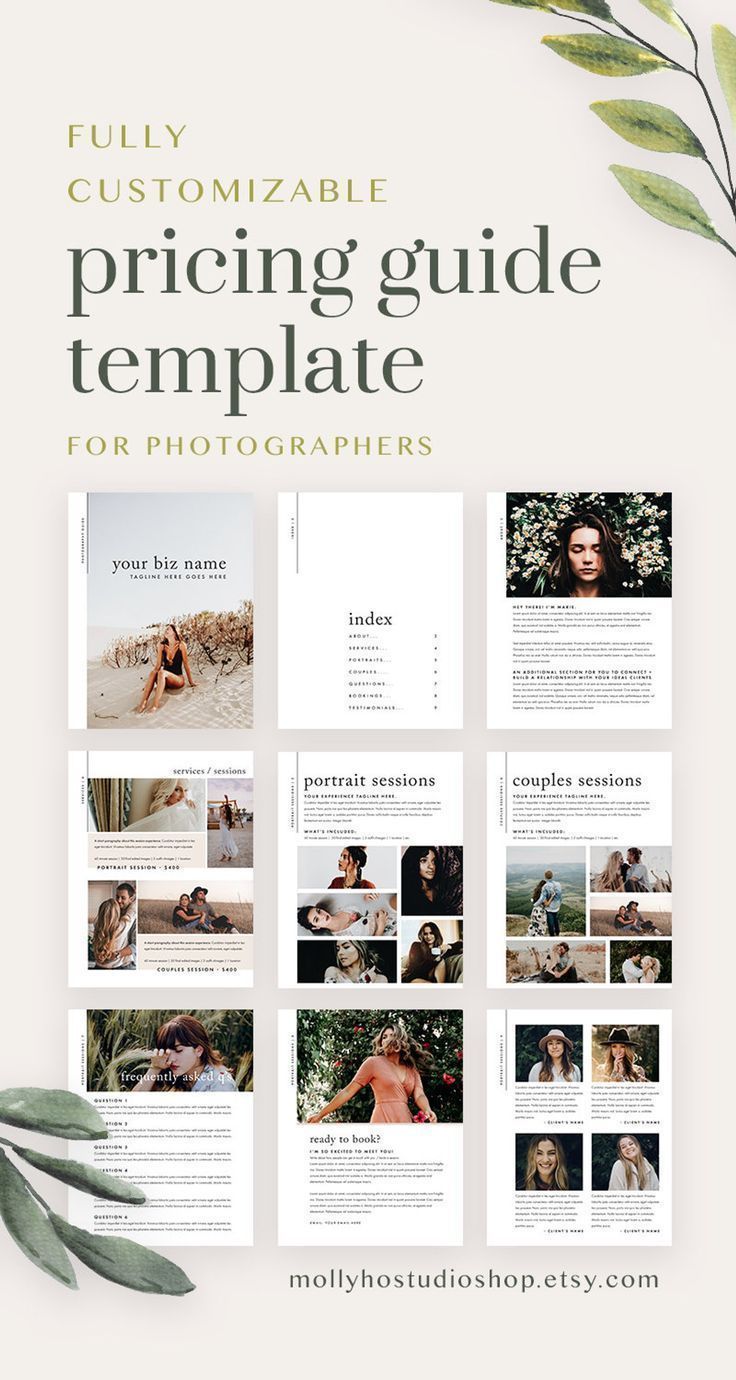 Photography Magazine Template - Photographer Pricing Guide - Photography Business Marketing - Client - Photography Magazine Template - Photographer Pricing Guide - Photography Business Marketing - Client -   14 magazine style Guides ideas