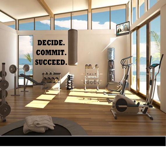 Decide. Commit. Succeed. - Wall Decal -Workout Decal - Gym Decal - Fitness Decal - Decide. Commit. Succeed. - Wall Decal -Workout Decal - Gym Decal - Fitness Decal -   14 mobile fitness Room ideas