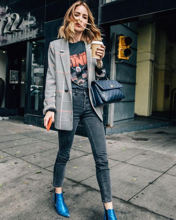 Round Up: 5 Ways to Style a Graphic Tee - Crossroads - Round Up: 5 Ways to Style a Graphic Tee - Crossroads -   14 style Edgy blazers ideas
