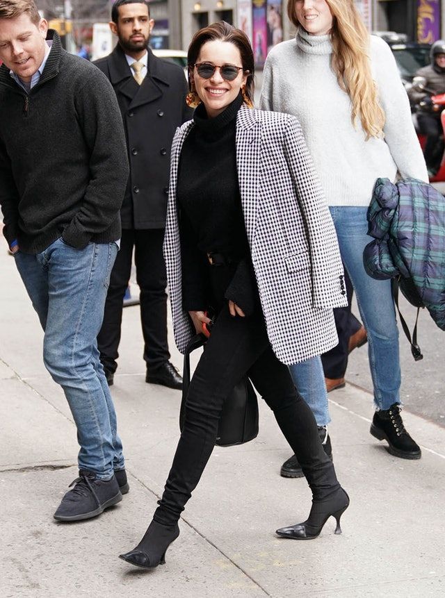 How To Dress Up All-Black Separates The Emilia Clarke Way - How To Dress Up All-Black Separates The Emilia Clarke Way -   14 style Edgy blazers ideas