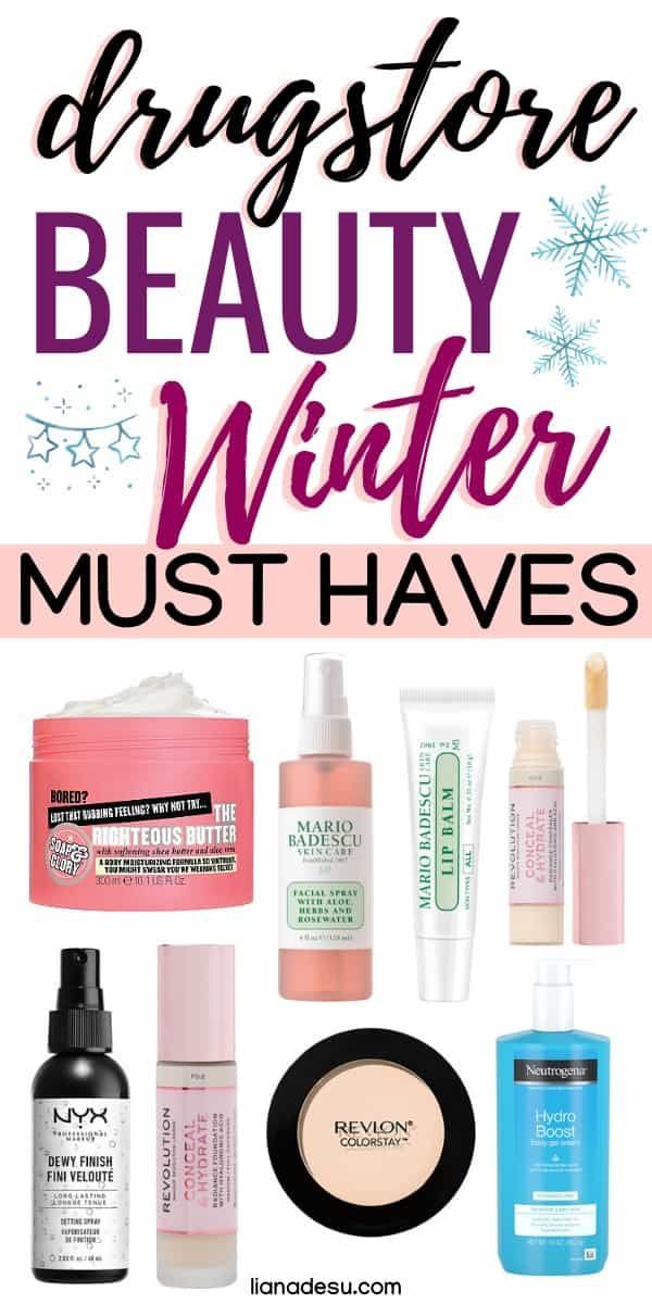 Winter Drugstore Beauty Essentials - liana desu - Winter Drugstore Beauty Essentials - liana desu -   14 winter beauty Tips ideas
