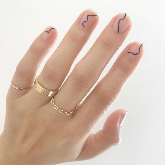 39 Stunning Minimalist Nail Arts for Everyday Style - 39 Stunning Minimalist Nail Arts for Everyday Style -   15 beauty Nails colour ideas