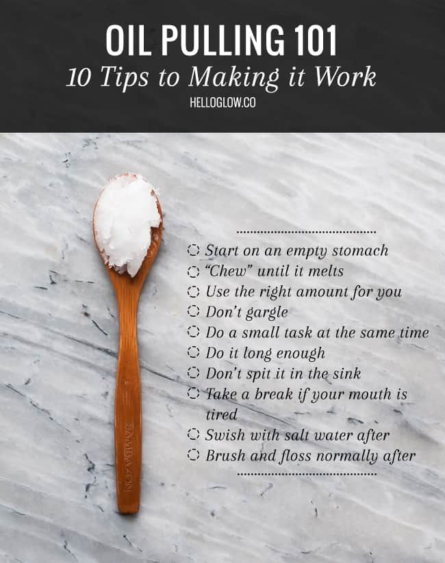 OIL PULLING 101: 10 Tips for Making It Work | Benefits of Oil Pulling with Coconut Oil | HelloGlow.co - OIL PULLING 101: 10 Tips for Making It Work | Benefits of Oil Pulling with Coconut Oil | HelloGlow.co -   15 beauty Tips 101 ideas