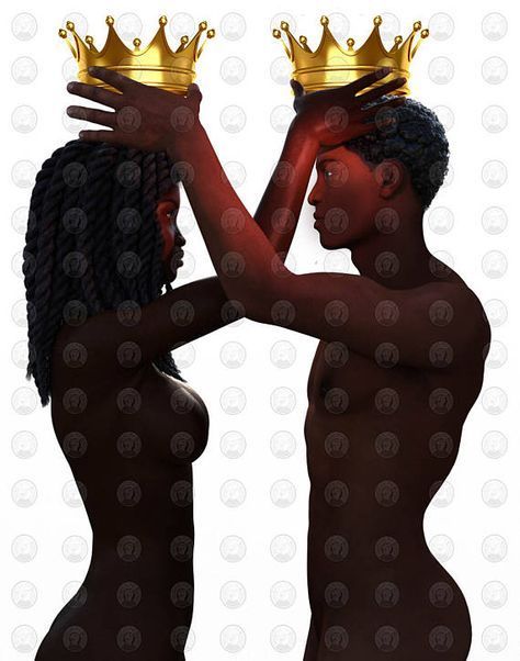 Black Love art, Black Couple, 