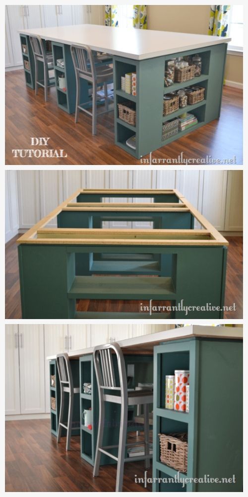 Large Craft Table DIY Tutorial - DIY Magazine - Large Craft Table DIY Tutorial - DIY Magazine -   15 diy Art table ideas