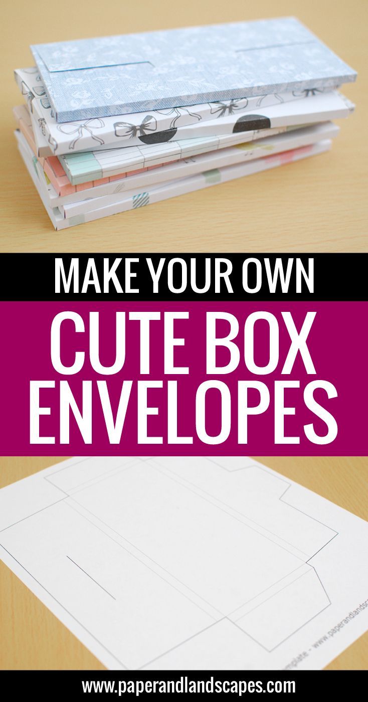 Make Your Own Cute Box Envelopes - Paper and Landscapes - Make Your Own Cute Box Envelopes - Paper and Landscapes -   15 diy Box easy ideas
