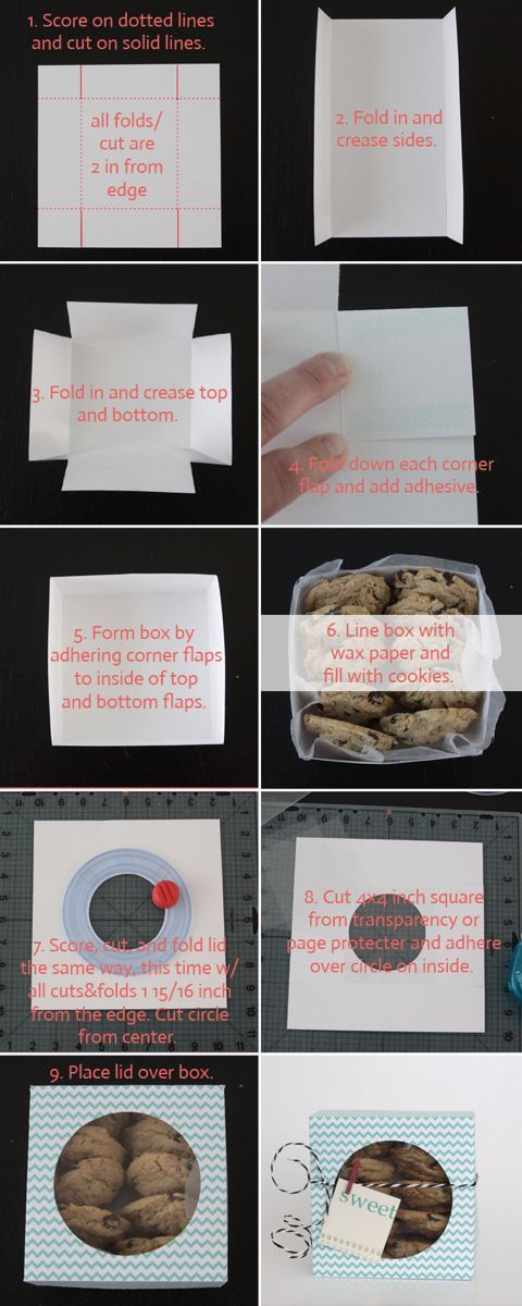 easy DIY folded paper cookie & treat gift box tutorial - It's Always Autumn - easy DIY folded paper cookie & treat gift box tutorial - It's Always Autumn -   15 diy Box easy ideas