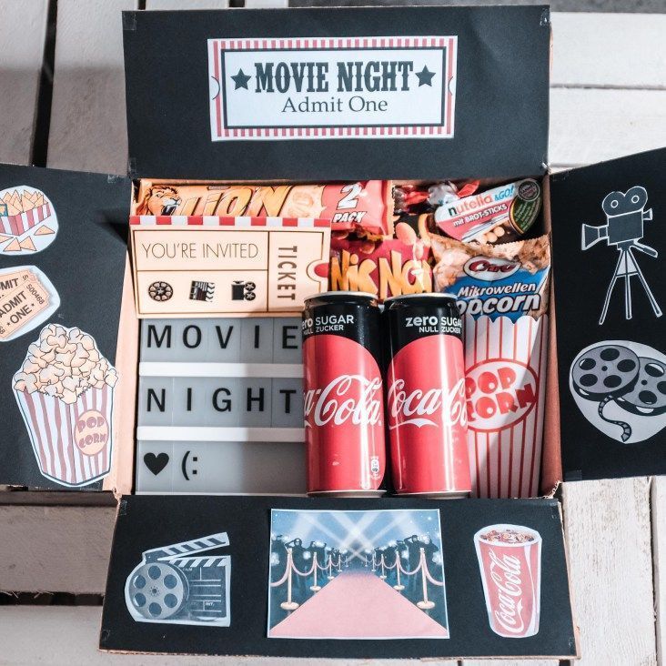 DIY Geschenk „Kino Box“ | Movie Night - DIY Geschenk „Kino Box“ | Movie Night -   15 diy Box present ideas