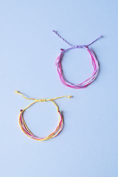 DIY String Friendship Bracelets - Pura Vida Inspired - DIY String Friendship Bracelets - Pura Vida Inspired -   15 diy Bracelets how to make ideas