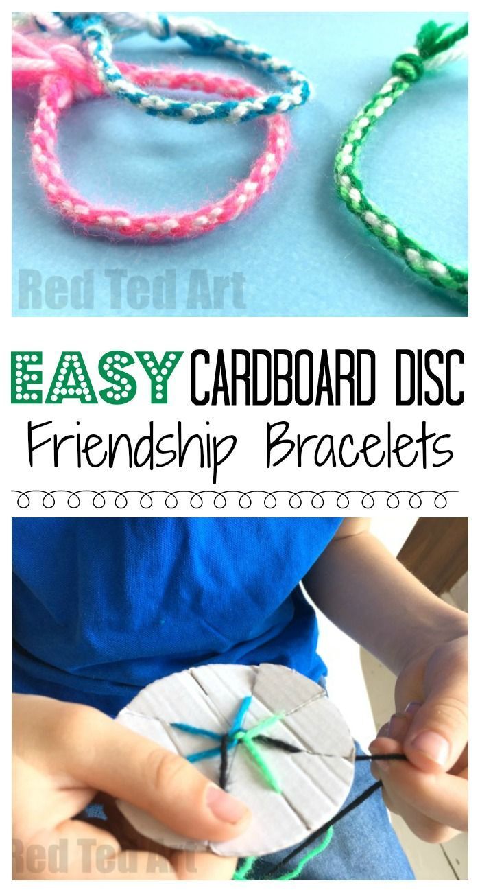 Easy Friendship Bracelets with Cardboard Loom - Red Ted Art - Make crafting with kids easy & fun - Easy Friendship Bracelets with Cardboard Loom - Red Ted Art - Make crafting with kids easy & fun -   15 diy Bracelets with cardboard ideas