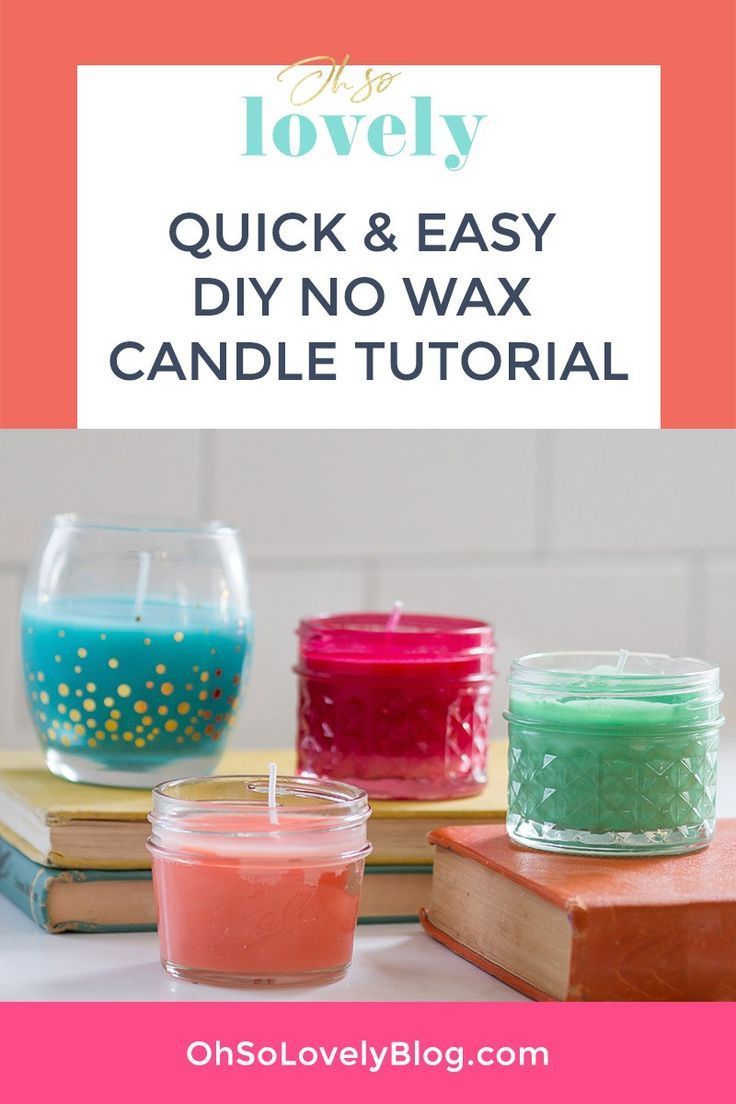 colorful, quick and easy DIY no wax candles tutorial - colorful, quick and easy DIY no wax candles tutorial -   diy Candles no wax