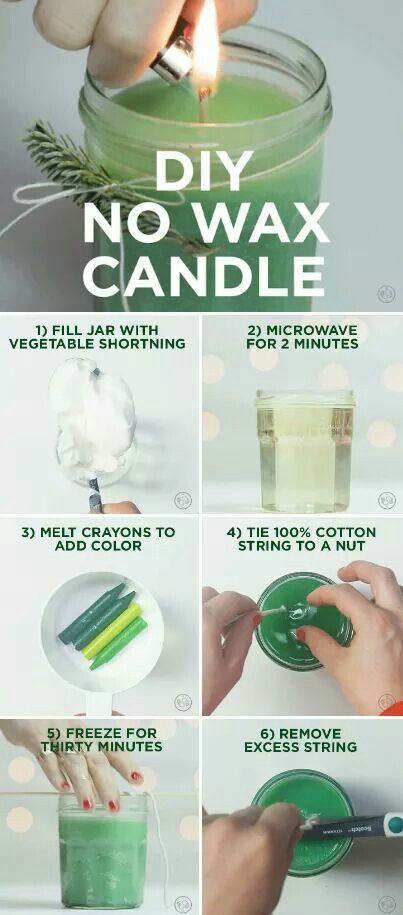 15 diy Candles no wax ideas