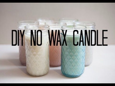 15 diy Candles no wax ideas
