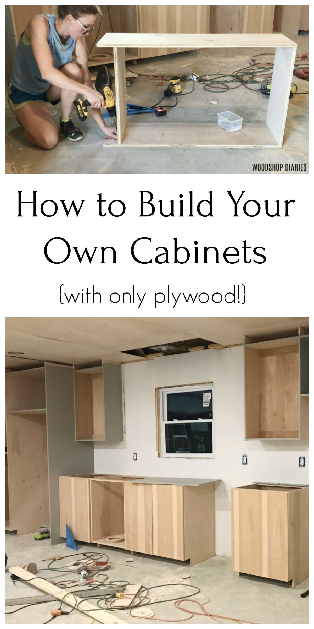Build Your Own Cabinets--From ONLY Plywood! - Build Your Own Cabinets--From ONLY Plywood! -   15 diy Easy kitchen ideas