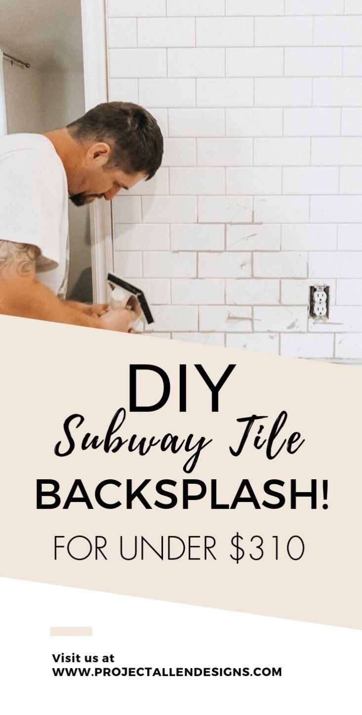 This DIY subway tile backsplash tutorial is so easy anyone can do it! See how they transformed their kitchen backsplash for less than $310 - This DIY subway tile backsplash tutorial is so easy anyone can do it! See how they transformed their kitchen backsplash for less than $310 -   15 diy Easy kitchen ideas