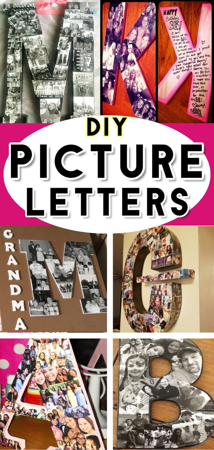Thoughtful Homemade Gifts: DIY Picture Letters - Thoughtful Homemade Gifts: DIY Picture Letters -   15 diy Gifts with pictures ideas