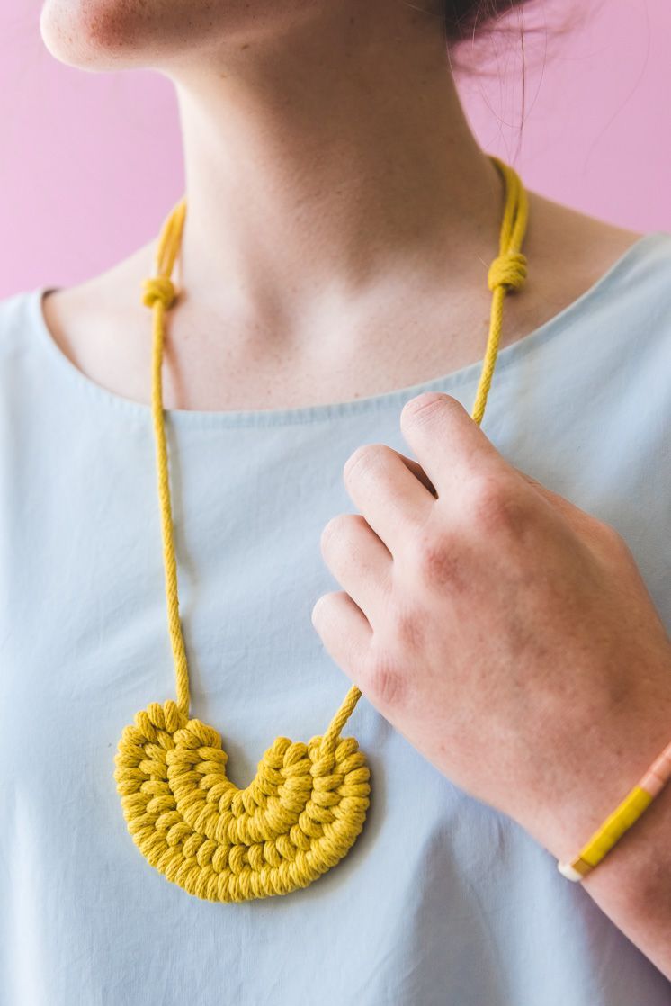 Make a DIY Knot Necklace - The House That Lars Built - Make a DIY Knot Necklace - The House That Lars Built -   15 diy Jewelry collares ideas
