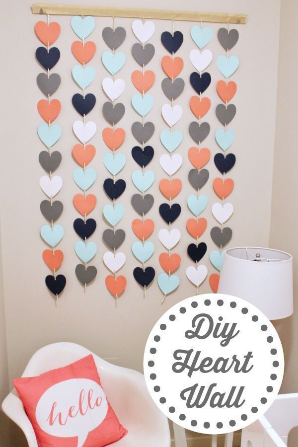 DIY Heart Wall Hanging - This Sweet Happy Life - DIY Heart Wall Hanging - This Sweet Happy Life -   15 diy Room easy ideas