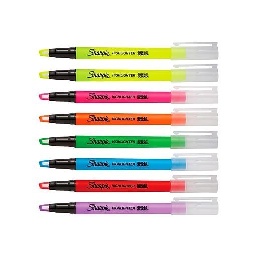 Shop Staples for Sharpie Clear View Highlighters Stick, Assorted Fluorescent, 8 Pack (1966798) - Shop Staples for Sharpie Clear View Highlighters Stick, Assorted Fluorescent, 8 Pack (1966798) -   15 diy School Supplies fandom ideas