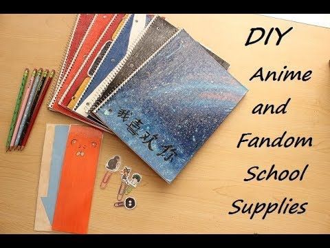 DIY Anime/Fandom School Supplies - DIY Anime/Fandom School Supplies -   15 diy School Supplies fandom ideas