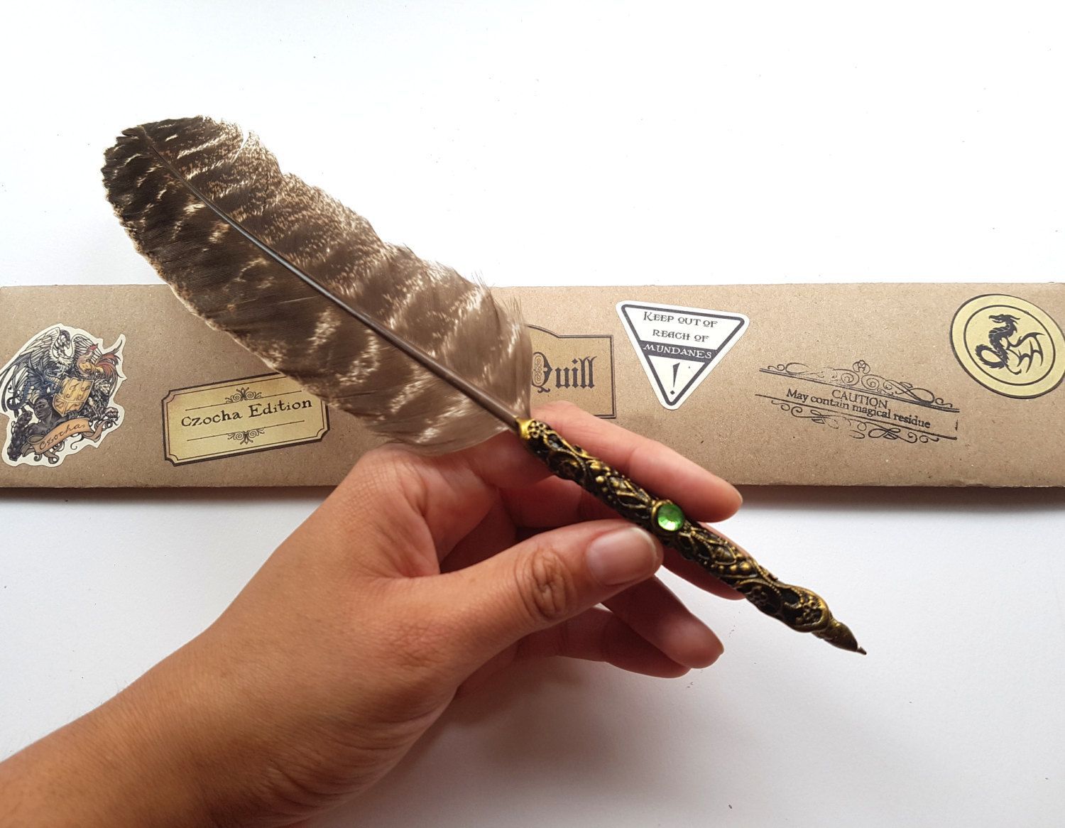 Hippogriff Quill - Deluxe Ballpoint Feather Writing Pen - Hippogriff Quill - Deluxe Ballpoint Feather Writing Pen -   15 diy School Supplies fandom ideas