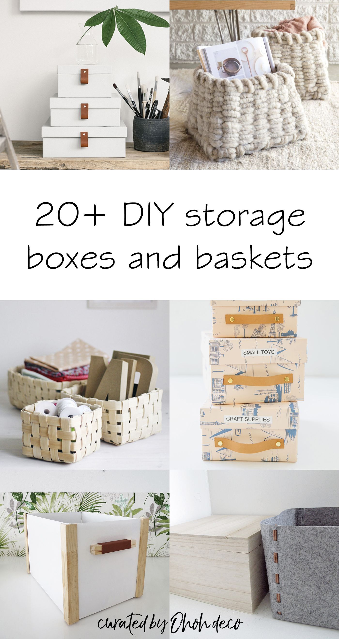 DIY Storage Boxes and Baskets - Ohoh deco - DIY Storage Boxes and Baskets - Ohoh deco -   15 diy Storage baskets ideas