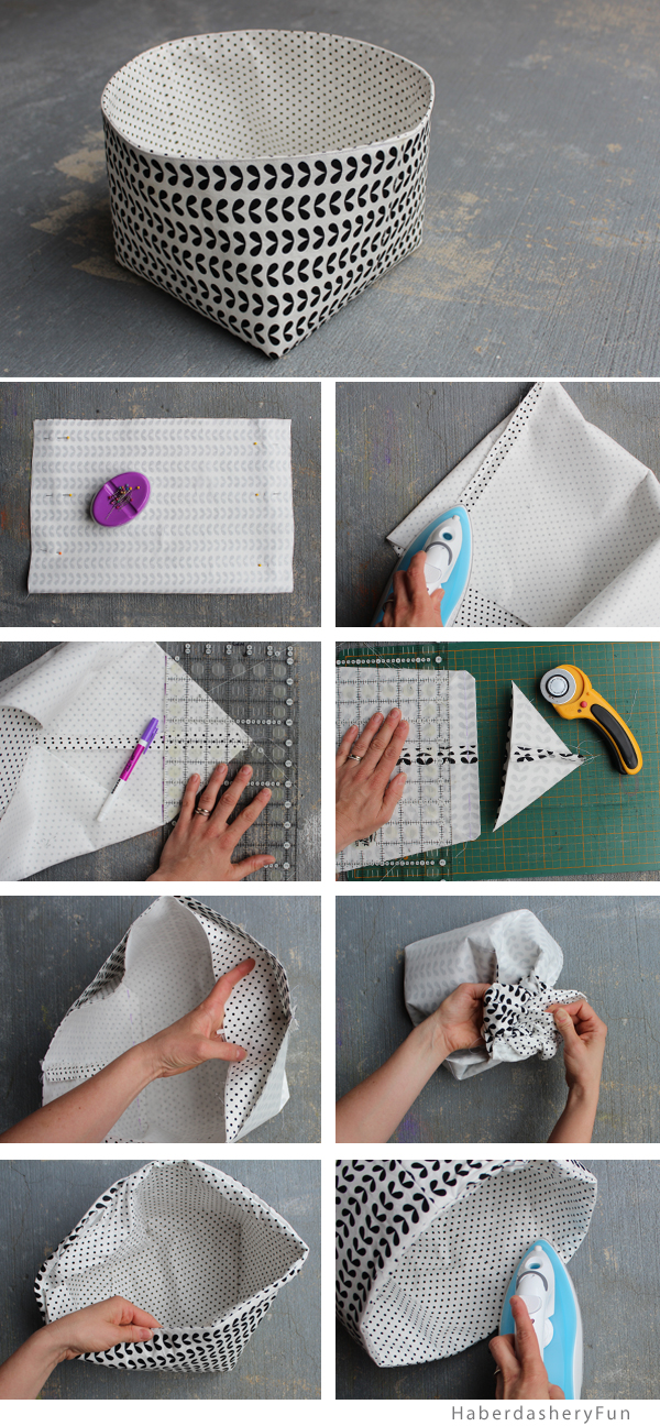 DIY.. Reversible Fabric Storage Bin - DIY.. Reversible Fabric Storage Bin -   15 diy Storage baskets ideas