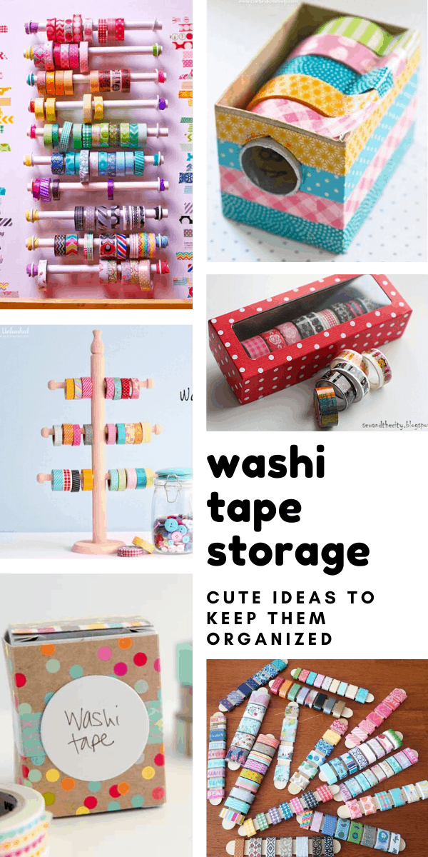 20 DIY Washi Tape Storage Ideas You Need to Control Your Stash - 20 DIY Washi Tape Storage Ideas You Need to Control Your Stash -   15 diy Storage organizers ideas