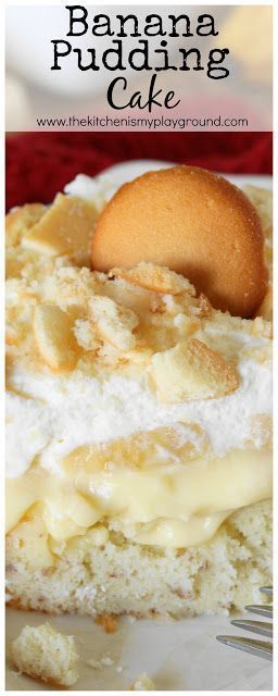 Banana Pudding Cake {Dang, it's good} - Banana Pudding Cake {Dang, it's good} -   16 banana pudding brownies ideas