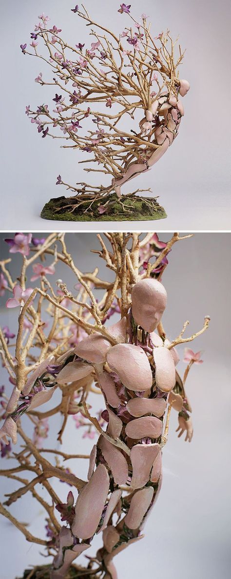 Assembled Figurines by Garret Kane Appear to Burst with the Seasons - Assembled Figurines by Garret Kane Appear to Burst with the Seasons -   16 beauty Art pictures ideas