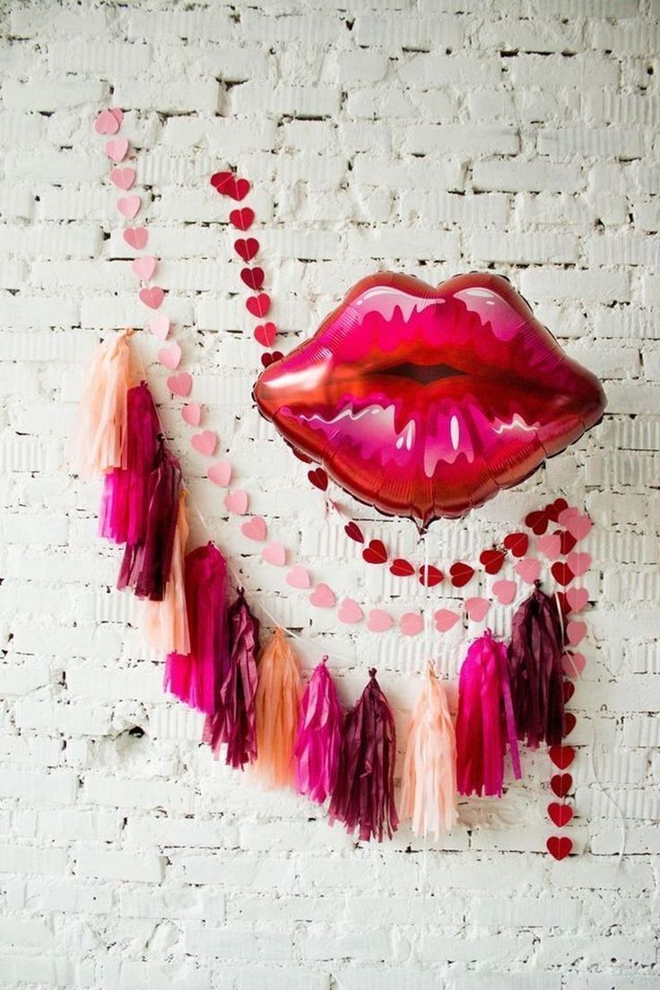 Party Planning: A Red & Pink Lip-Themed Galentine's Get Together - Party Planning: A Red & Pink Lip-Themed Galentine's Get Together -   16 beauty Day party ideas