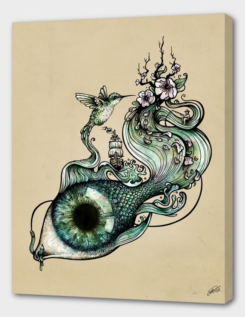 «Flowing Inspiration» Canvas Print by Enkel Dika - Numbered Edition from $59 | Curioos - «Flowing Inspiration» Canvas Print by Enkel Dika - Numbered Edition from $59 | Curioos -   16 beauty Inspiration art ideas
