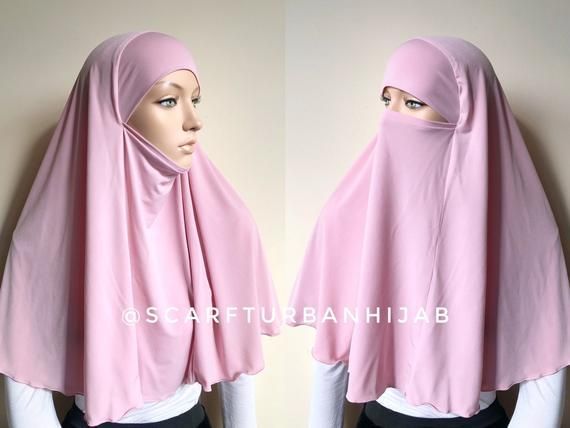 Transformer blush pink hijab niqab, ready to wear traditional hijab, 1 piece hijab, prayer scarf, burqa - Transformer blush pink hijab niqab, ready to wear traditional hijab, 1 piece hijab, prayer scarf, burqa -   16 beauty Model hijab ideas