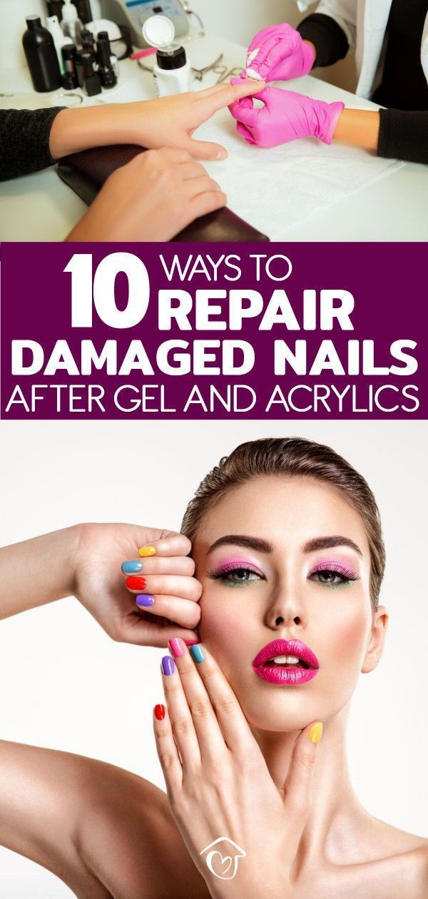 10 Ways To Repair Damaged Nails After Gel And Acrylics - 10 Ways To Repair Damaged Nails After Gel And Acrylics -   16 beauty Nails gel ideas