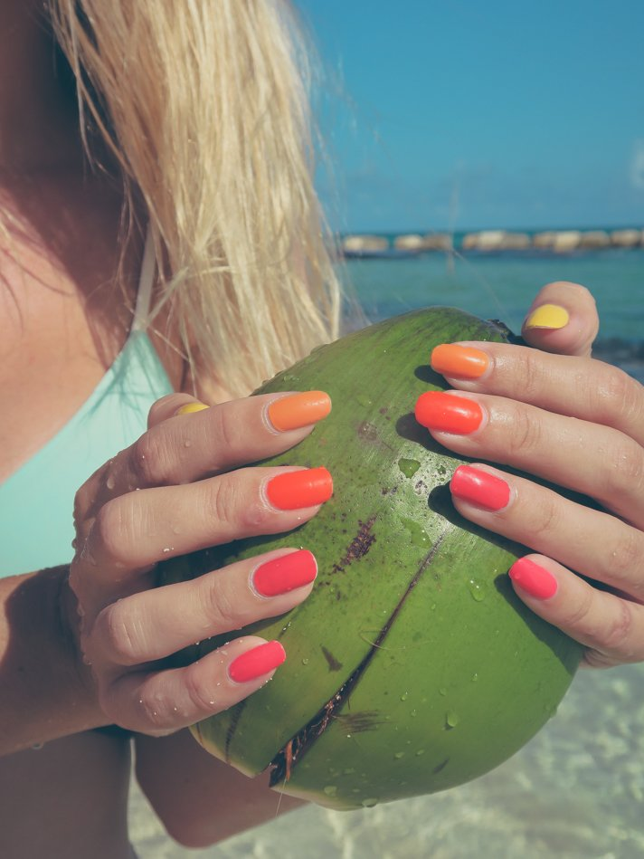 Tequila Sunrise Travel Nails • The Blonde Abroad - Tequila Sunrise Travel Nails • The Blonde Abroad -   16 beauty Nails gel ideas