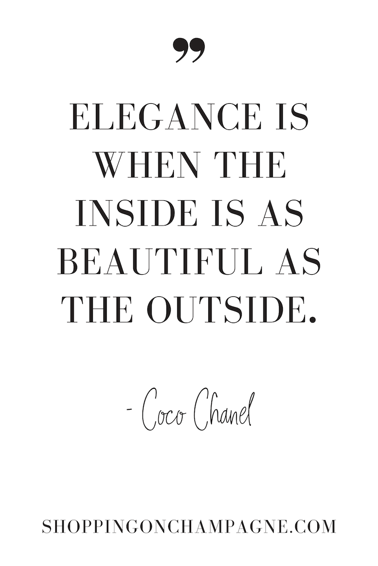 Coco Chanel Elegance Quote - Coco Chanel Elegance Quote -   16 beauty Quotes for her ideas
